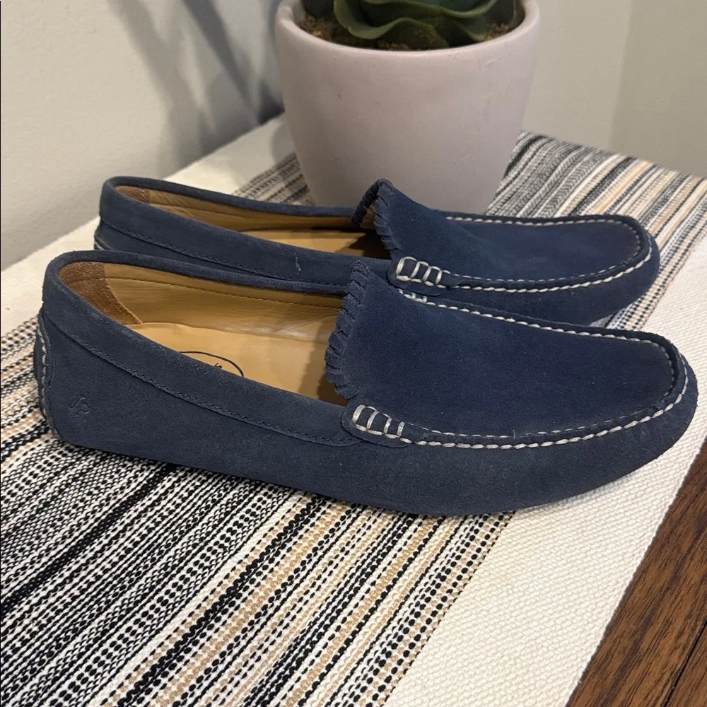 Jack‎ Rogers Men's Blue Suede Loafer Slip on Shoe - Size 7
